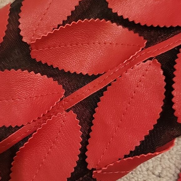 Belgin Francis leather leaf mesh jacket sz L - Picture 10 of 12